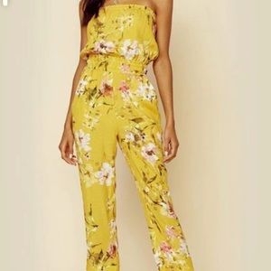 Floral Strapless Jumpsuit